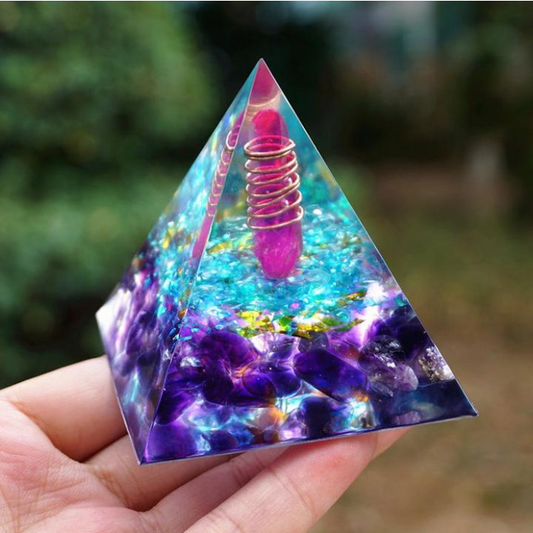 5cm Crystal Ball Chakra Pyramid